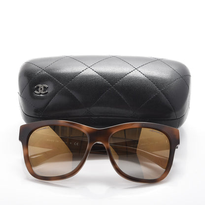 Chanel Acetate Mirrored Runway Square Sunglasses 5380 Dark Tortoise 8 of 8