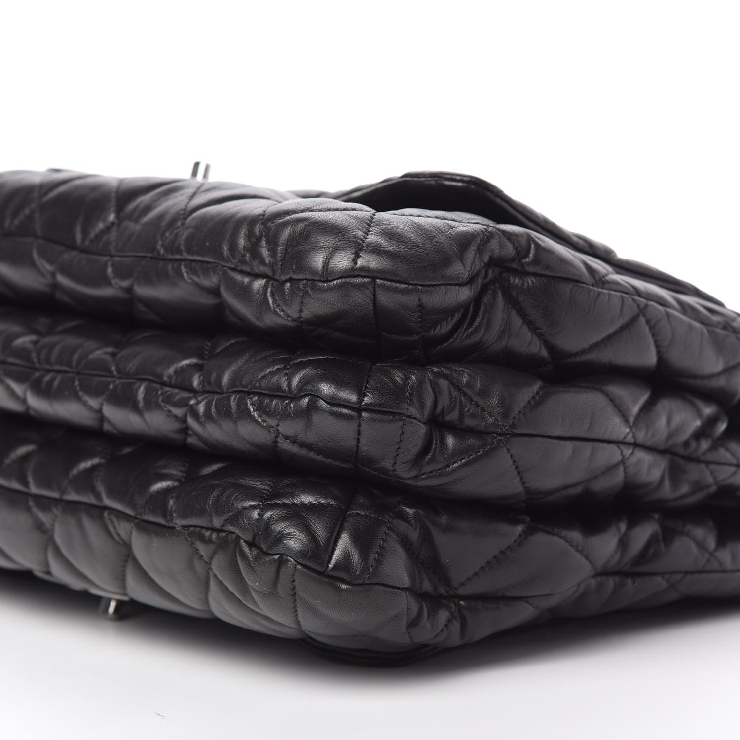 Chanel Lambskin Quilted Chanel 3 Maxi Flap Bag Black 7 of 11