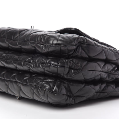 Chanel Lambskin Quilted Chanel 3 Maxi Flap Bag Black 7 of 11