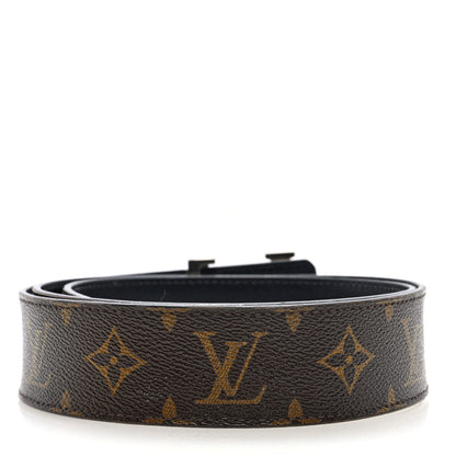 Louis Vuitton Monogram Calfskin 40mm LV Initiales Reversible Belt 90 36 Black 3 of 6