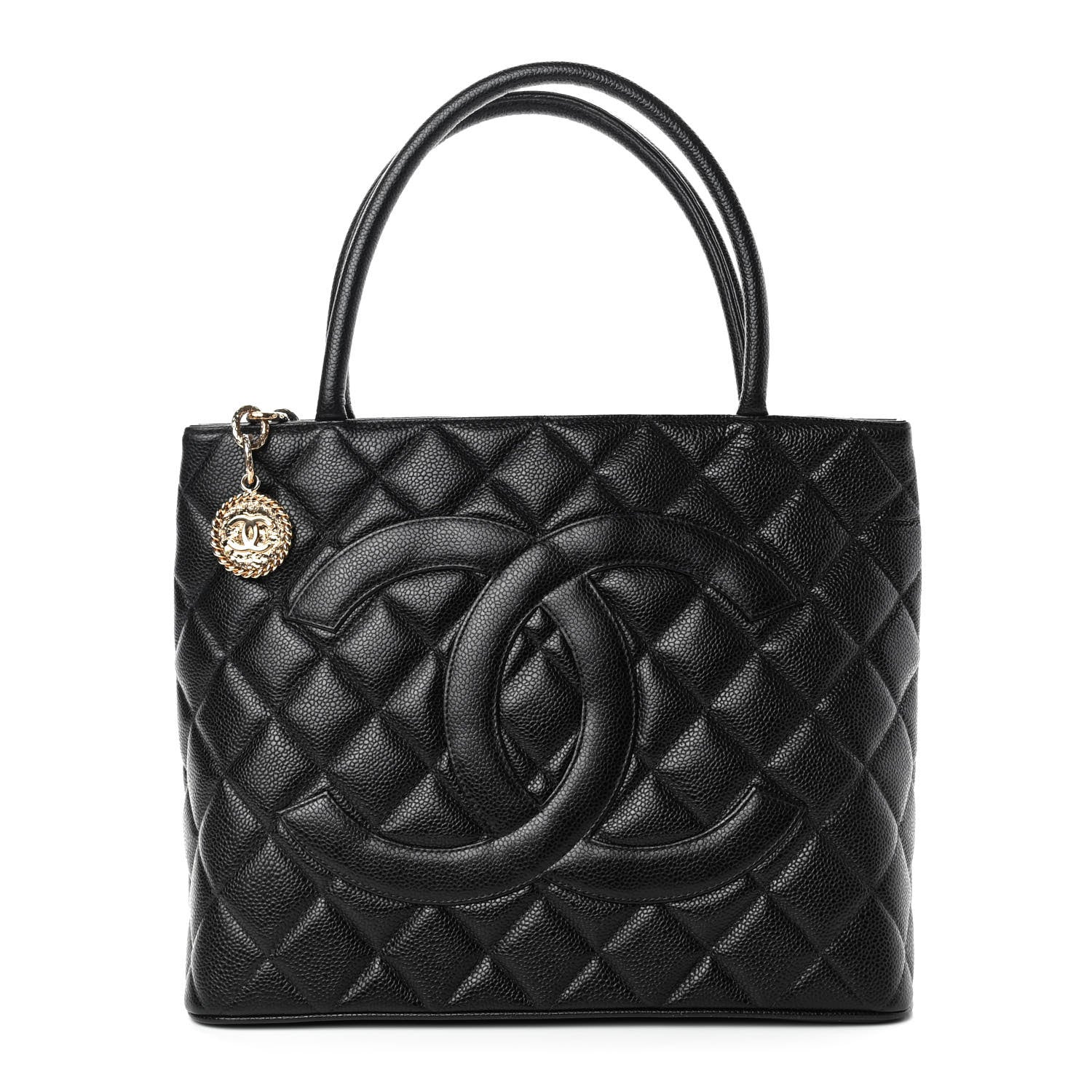 Chanel Caviar Quilted Medallion Tote Black 1 of 10