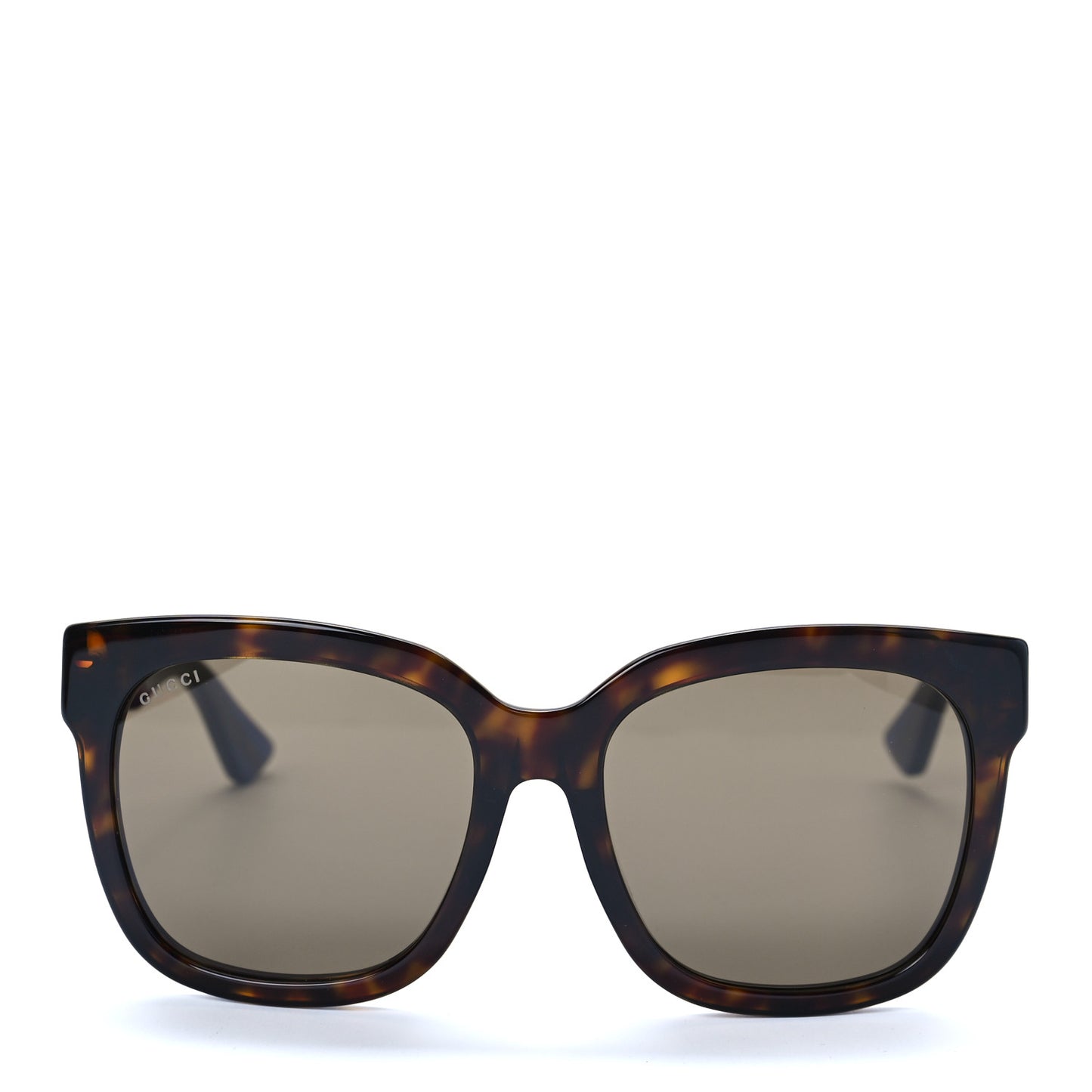 Square Frame Glitter Sunglasses GG0034SA Tortoise Blue