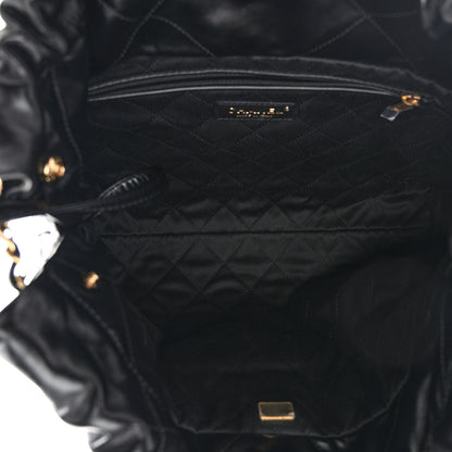 Chanel Shiny Calfskin Quilted Small Chanel 22 Black 6 of 12