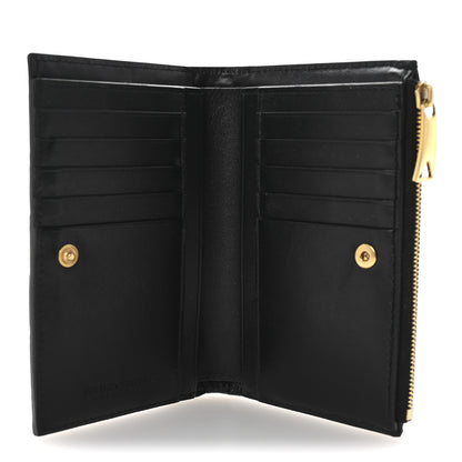 Bottega Veneta Nappa Intrecciato Medium Bi-Fold Zip Wallet Black 5 of 7