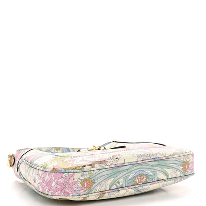 Gucci New Shangai Calfskin Tiger Savanah Small Jackie 1961 Hobo Chalky White Multicolor 4 of 12