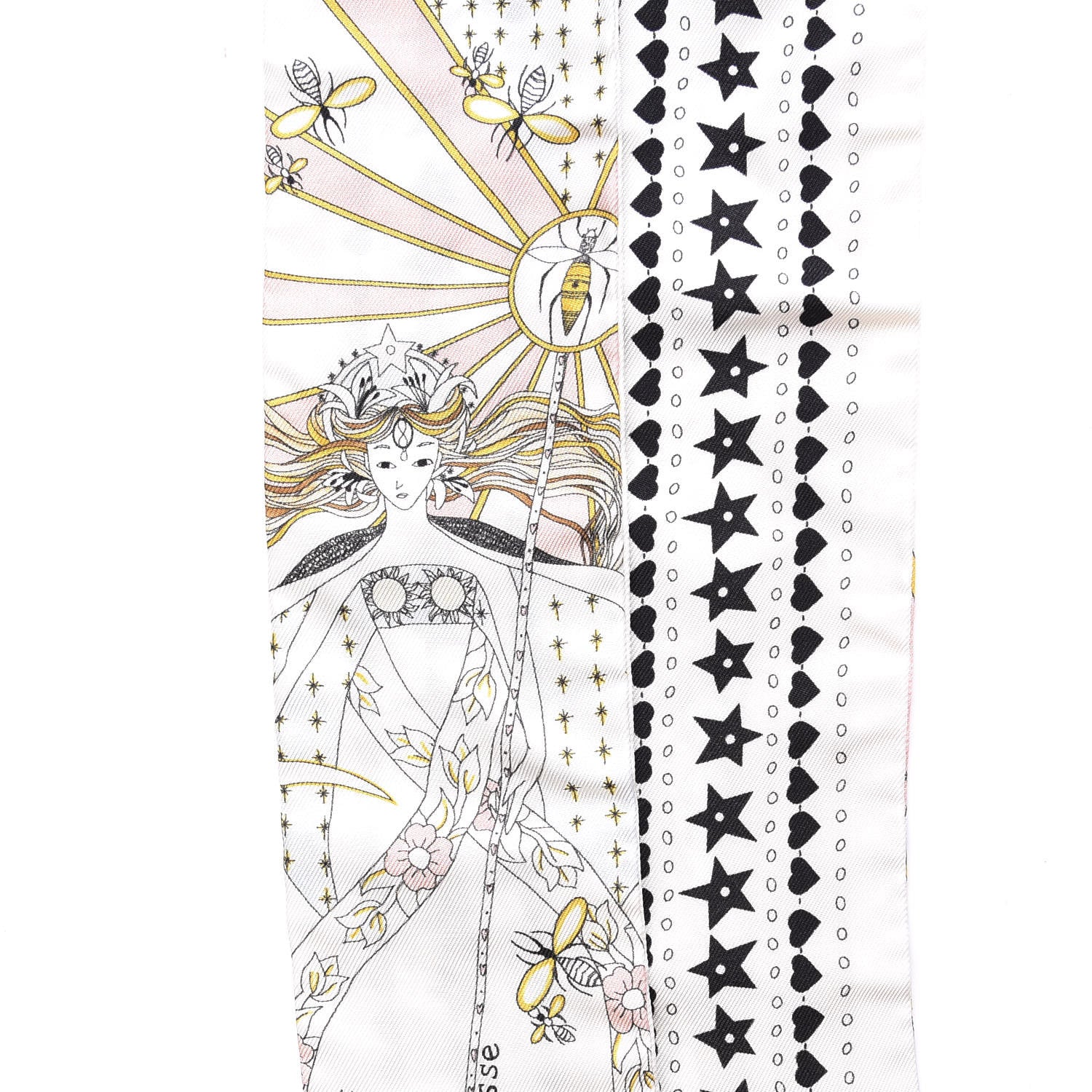 Christian Dior Silk High Priestess Tarot Mitzah Scarf Off White 3 of 5
