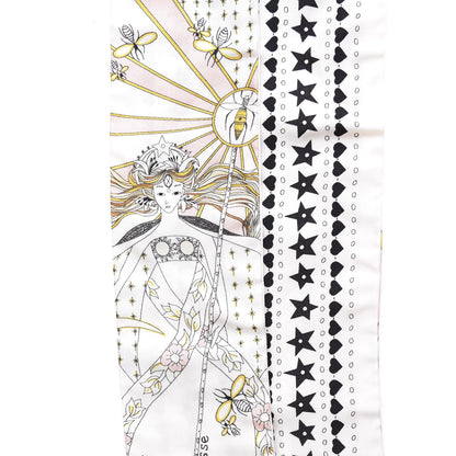 Christian Dior Silk High Priestess Tarot Mitzah Scarf Off White 3 of 5