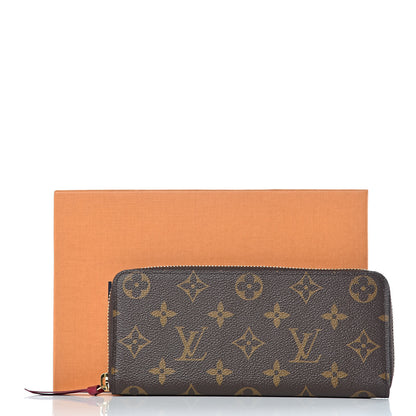 Louis Vuitton Monogram Clemence Wallet Fuchsia 8 of 8