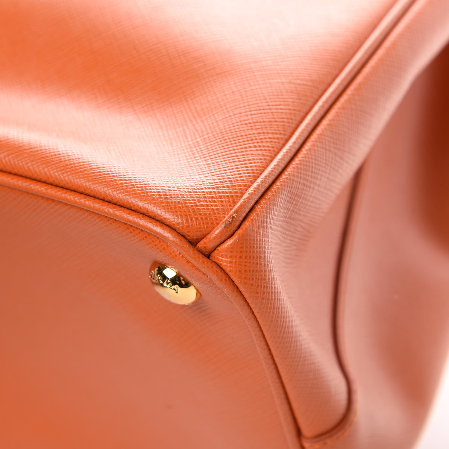 Prada Saffiano Large Galleria Double Zip Tote Papaya 15 of 17