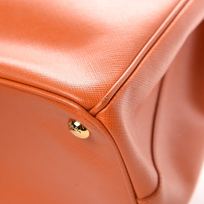 Prada Saffiano Large Galleria Double Zip Tote Papaya 15 of 17