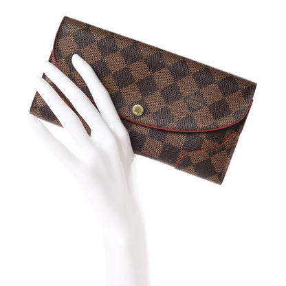Louis Vuitton Damier Ebene Caissa Wallet Cherry 2 of 10