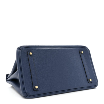 Hermes Togo BIRKIN 35 Bleu Saphir 4 of 15