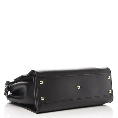 Fendi Vitello Seta Shiny Nappa Medium Peekaboo Iconic Satchel Black 4 of 7