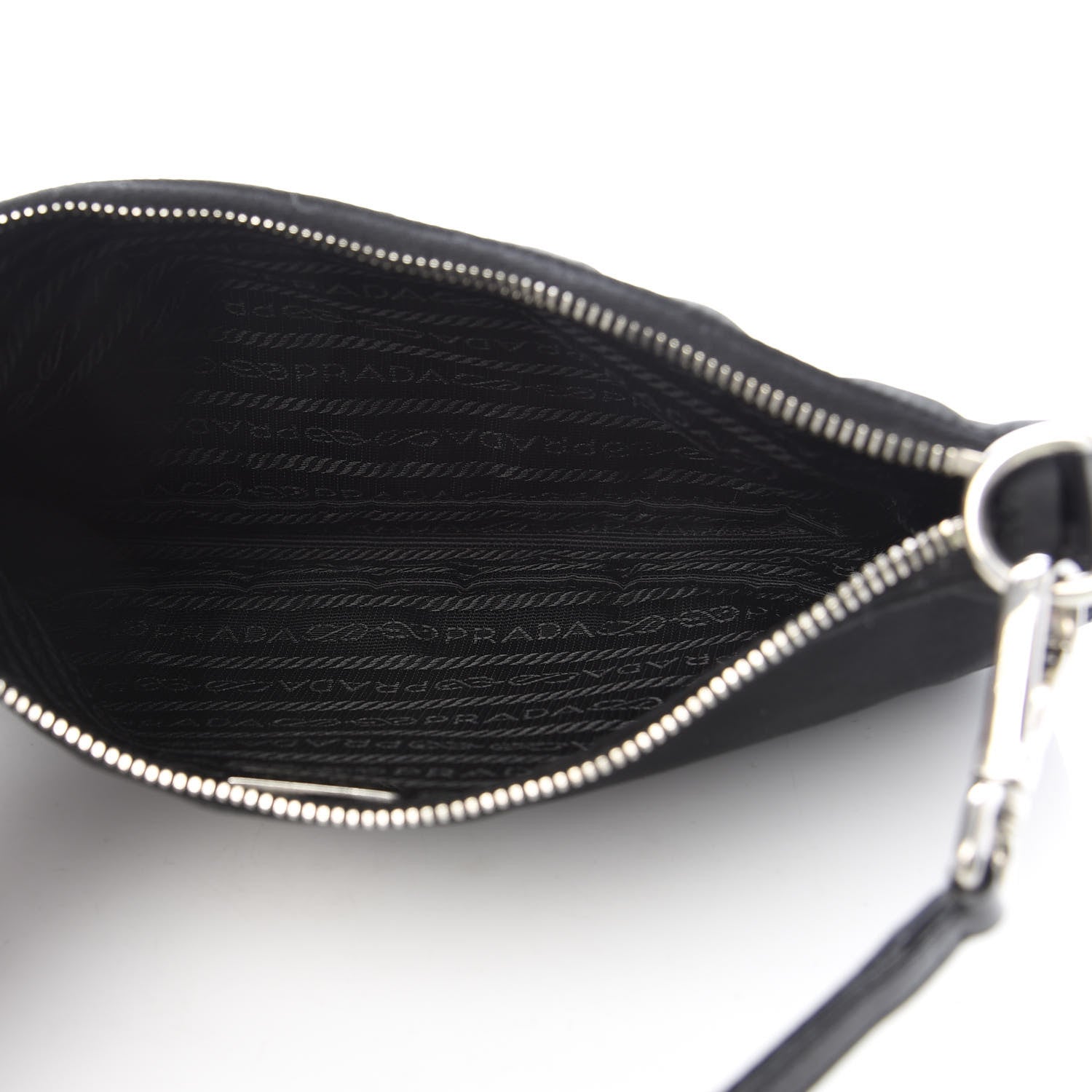 Prada Tessuto Light Nylon Pochette Bag Black 5 of 11