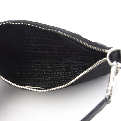 Prada Tessuto Light Nylon Pochette Bag Black 5 of 11