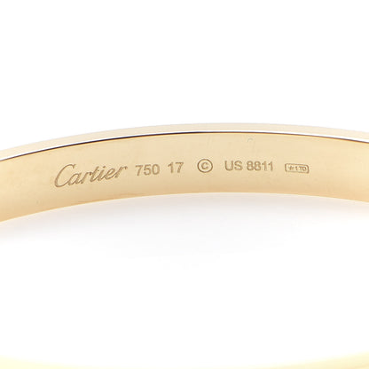 Cartier 18K Yellow Gold LOVE Bracelet 17 5 of 7