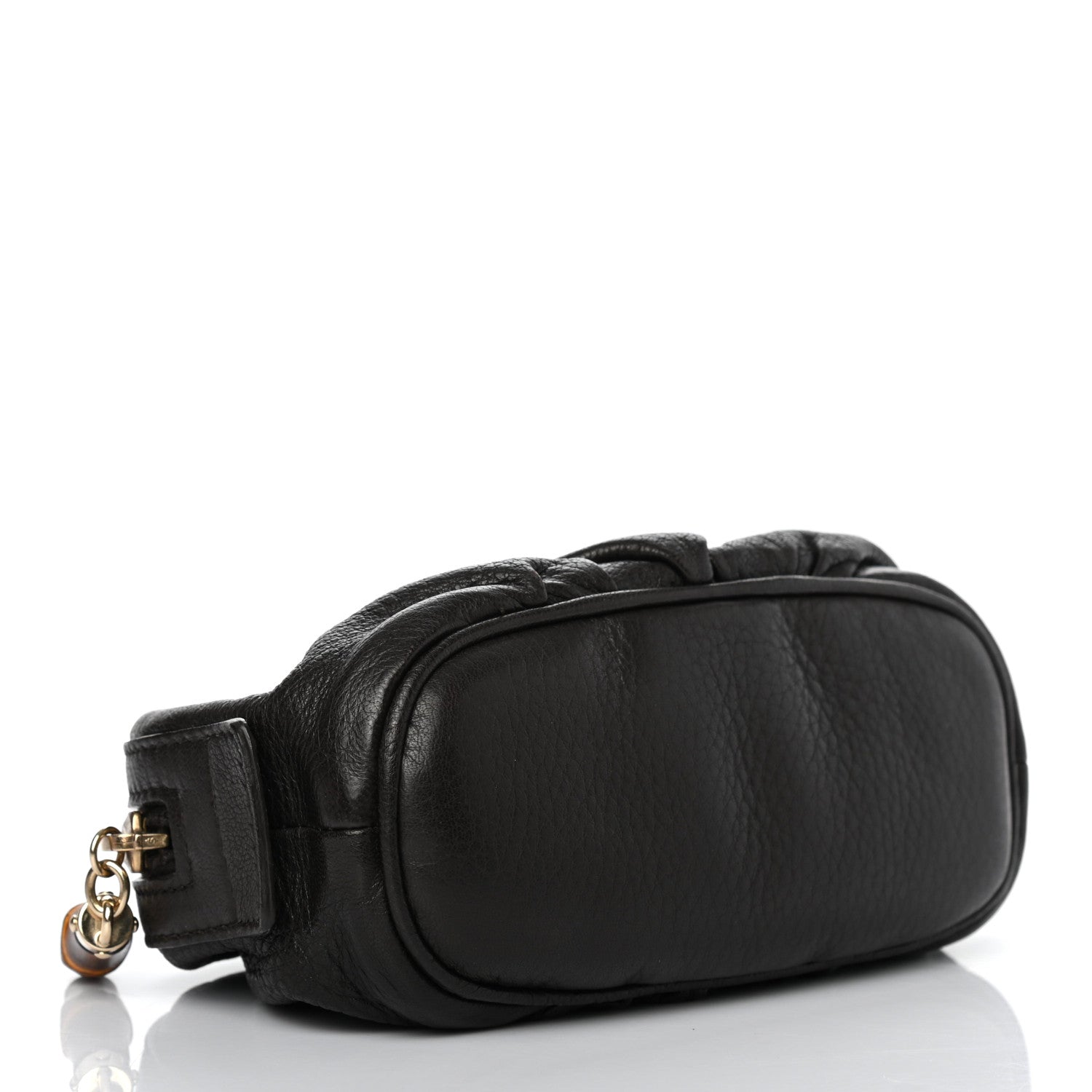 Gucci Deerskin Medium Bamboo Cosmetic Case Dark Brown 4 of 7
