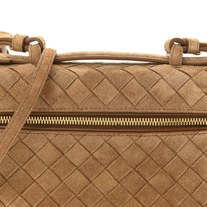 Bottega Veneta Suede Intrecciato Bang Bang Vanity Case Amber 8 of 10