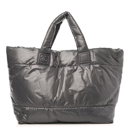 Chanel Nylon Coco Cocoon Large Reversible Tote Grey 1 of 8