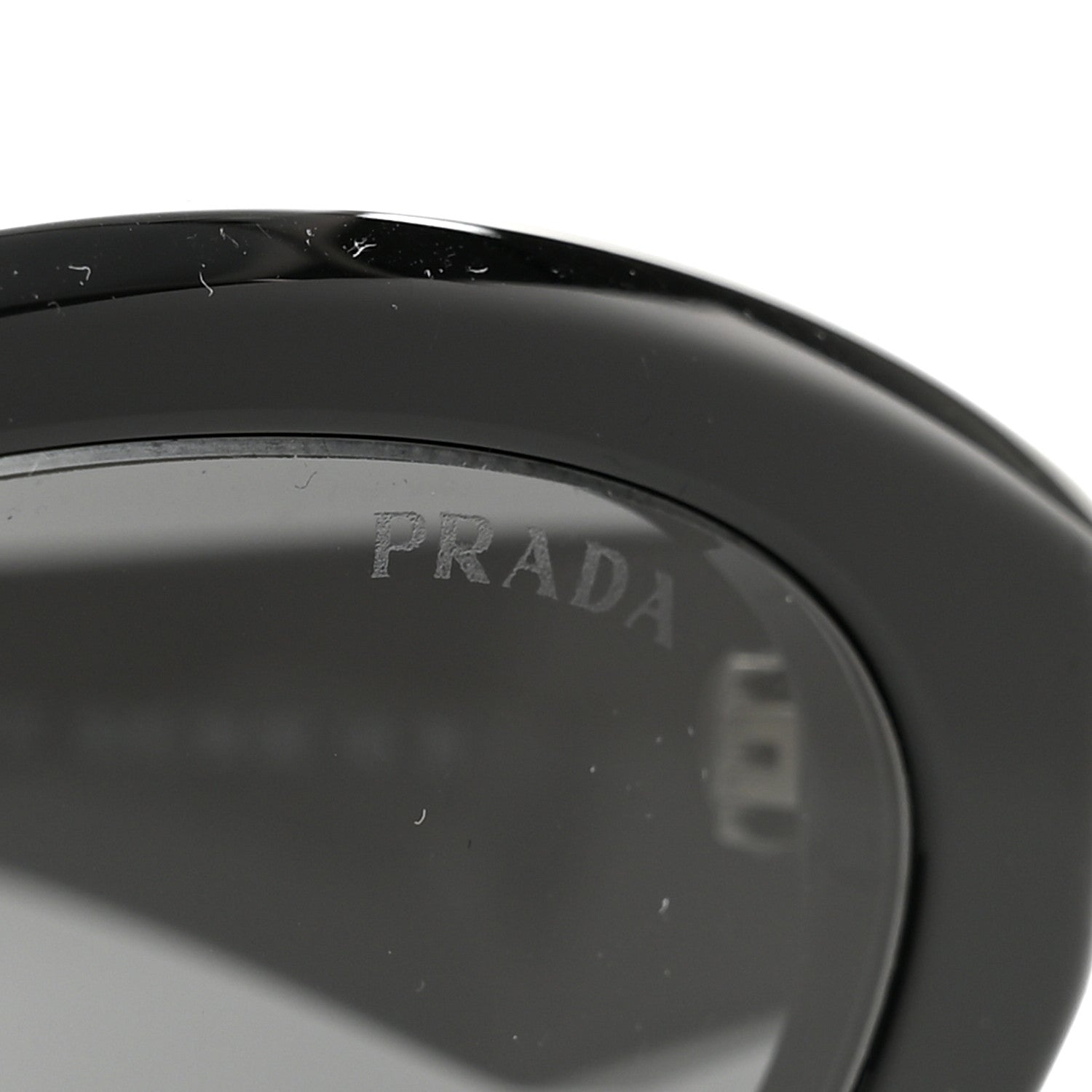 Prada Acetate Oval Sunglasses SPR 26Z Black 7 of 8