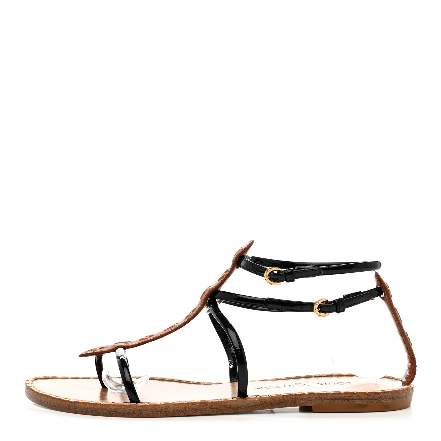 Louis Vuitton Calfskin Key West Sandals 38 Brown 1 of 9