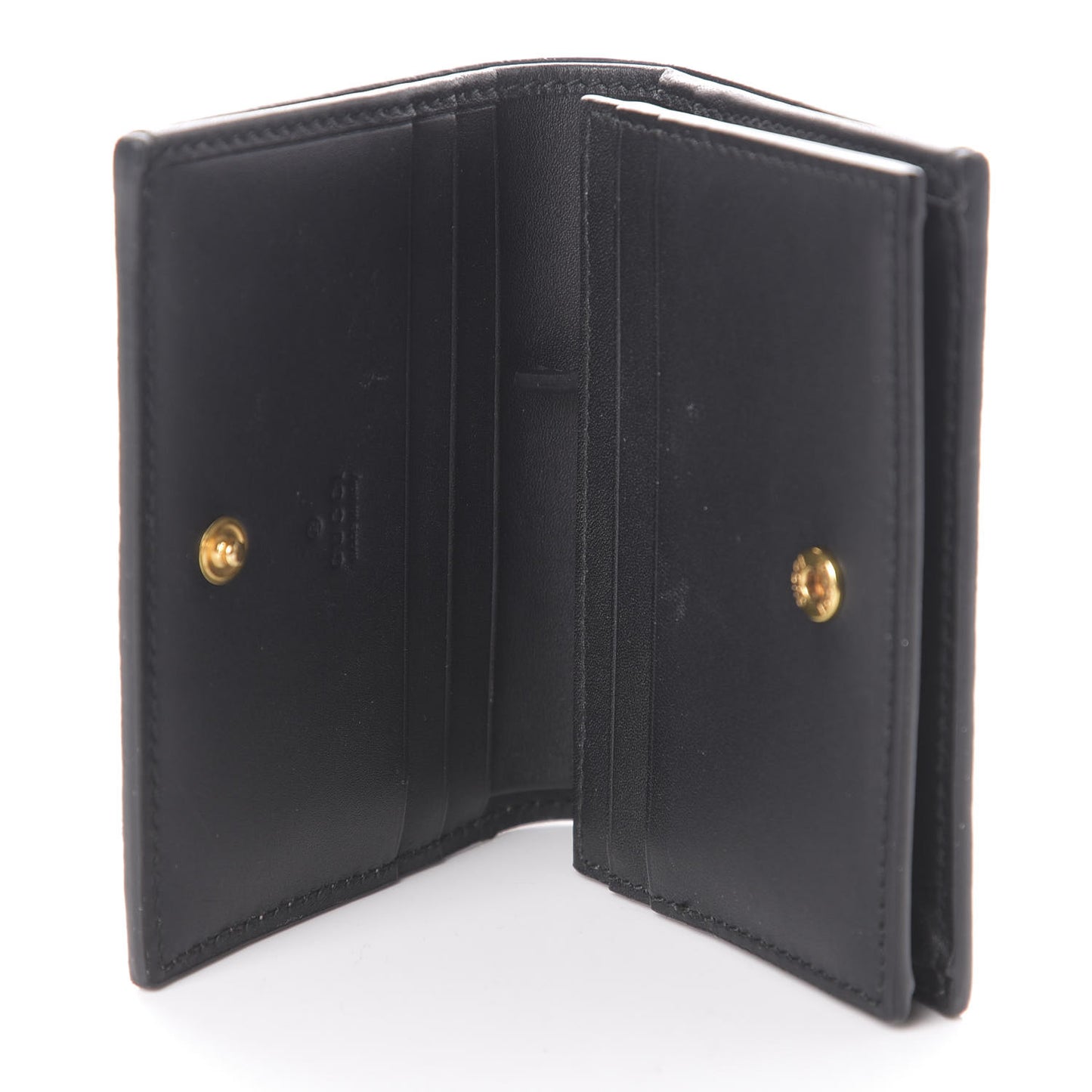 GG Supreme Monogram Bee Print Card Case