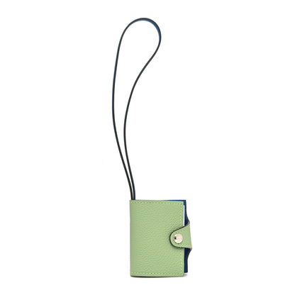 Hermes Evercolor Swift Verso Ulysse Nano Bag Charm Vert Criquet Bleu France 1 of 3