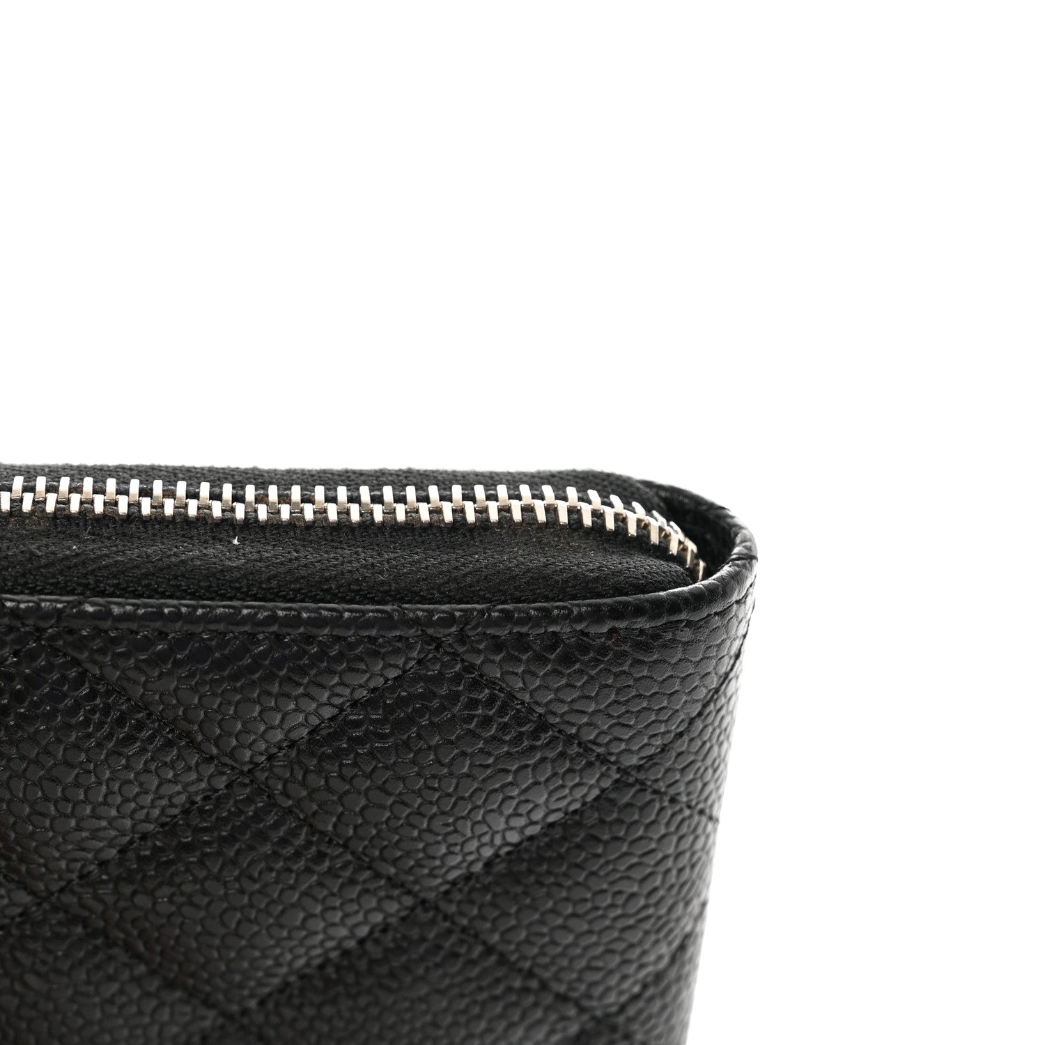Chanel Caviar Quilted Large Gusset Zip Around Wallet Black 12 of 13