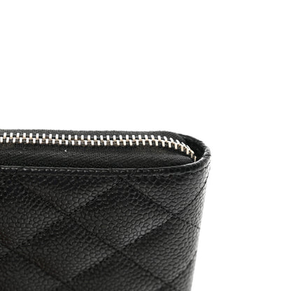 Chanel Caviar Quilted Large Gusset Zip Around Wallet Black 12 of 13