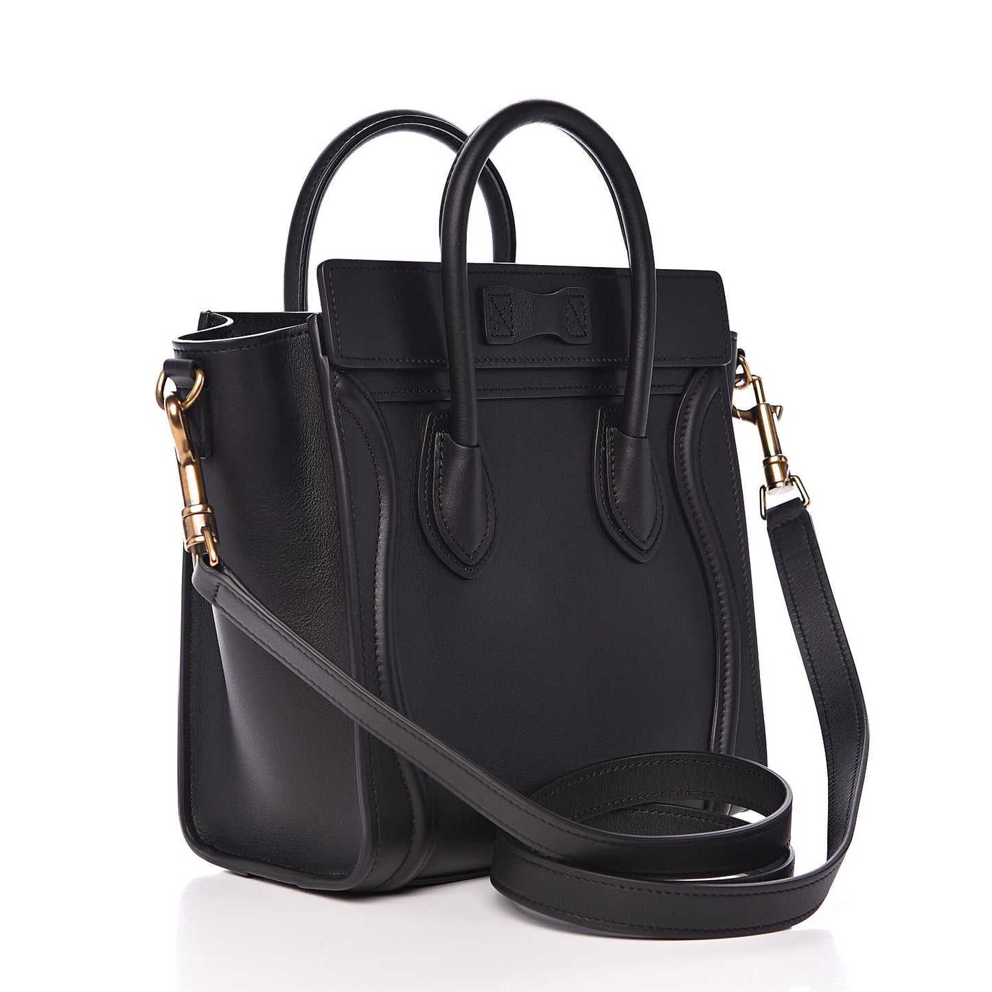 Smooth Calfskin Nano Luggage Black