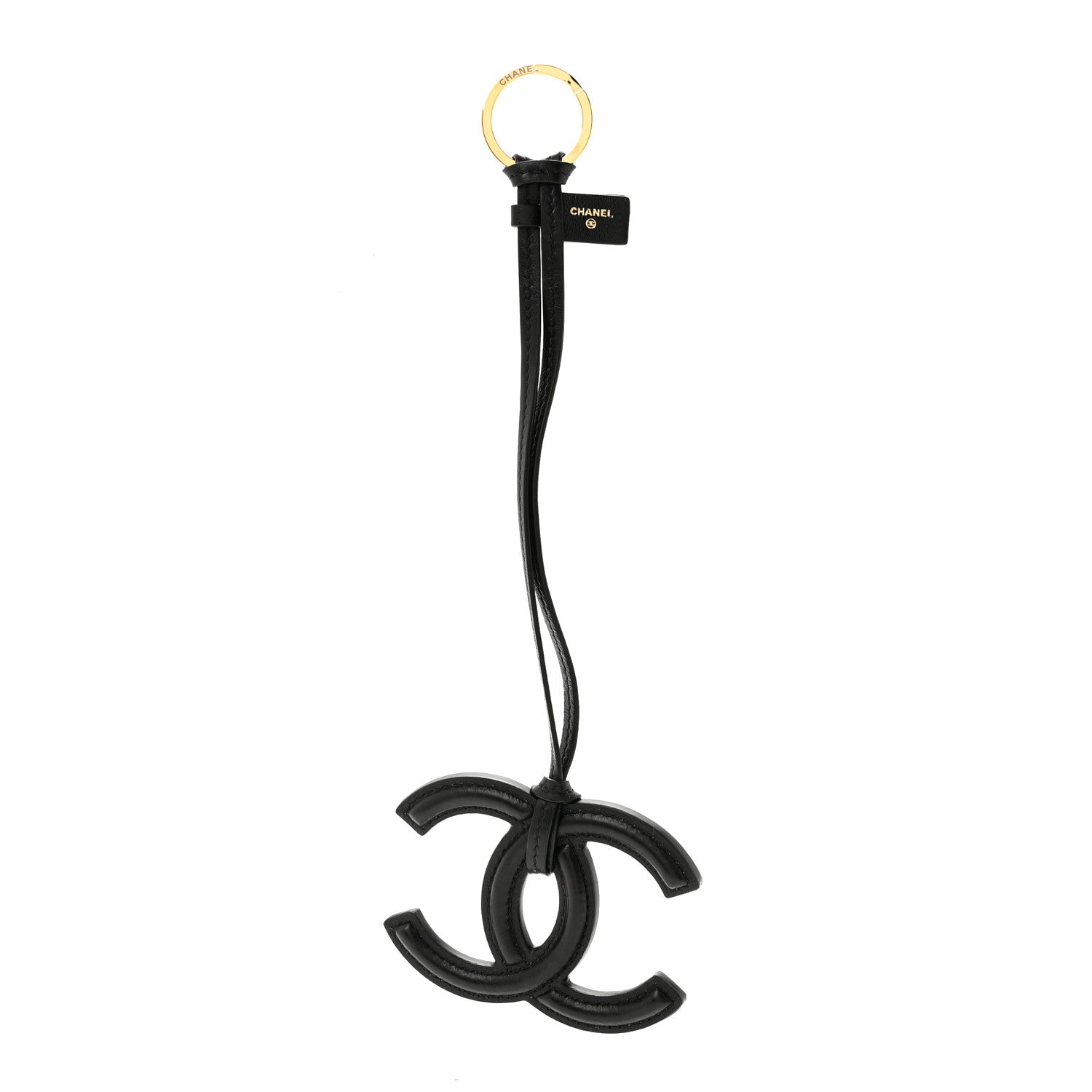 Chanel Lambskin Mini CC Bag Charm Black 1 of 7