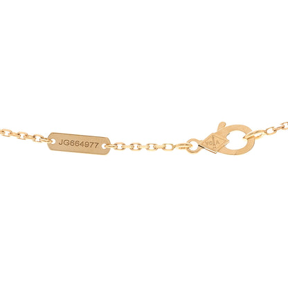 Van Cleef & Arpels 18K Yellow Gold Black Onyx Vintage Alhambra Pendant Necklace 4 of 6