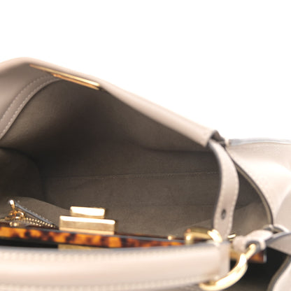Fendi Vitello Seta Plexiglass Tortoise Medium Peekaboo Iconic Satchel Tortora 6 of 12