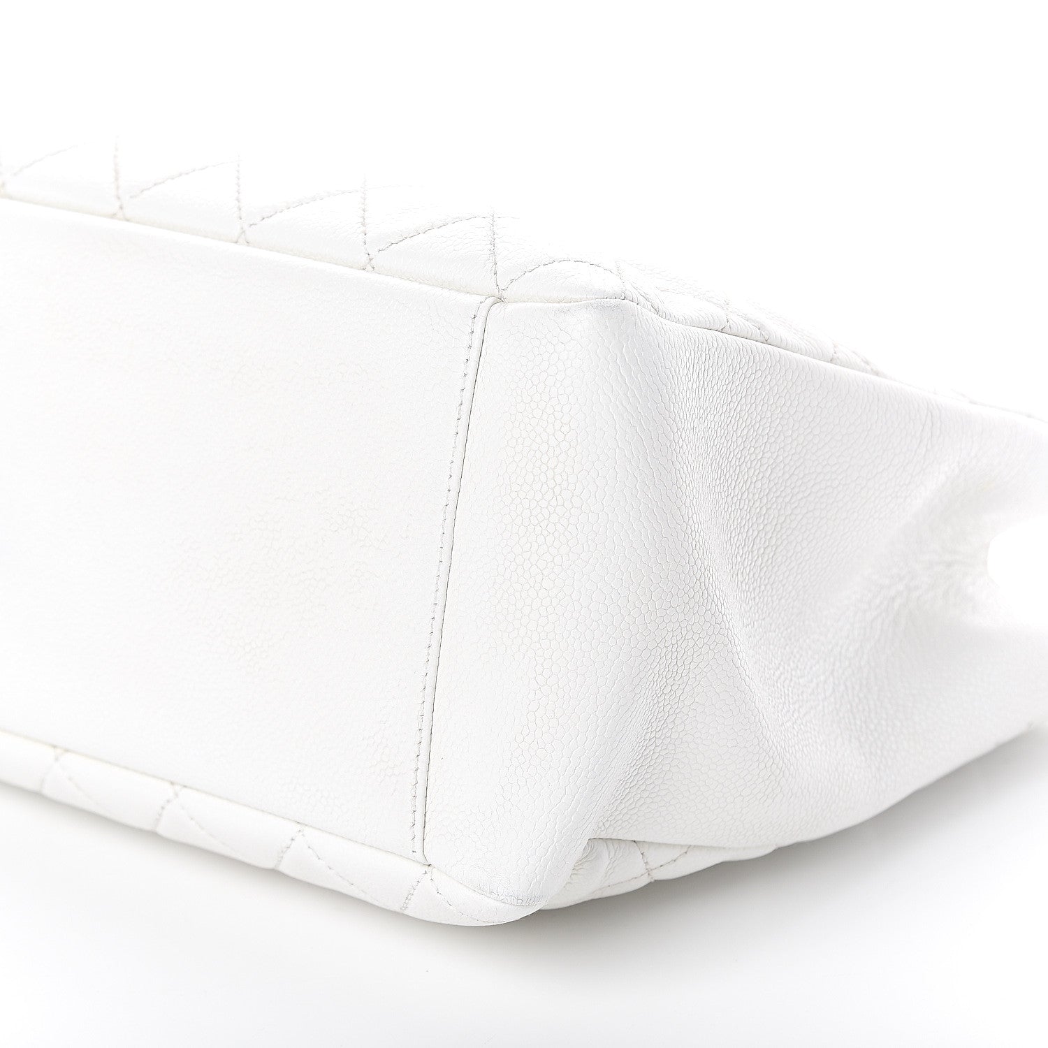 Chanel Caviar Quilted Grand Shopping Tote GST White 11 of 11
