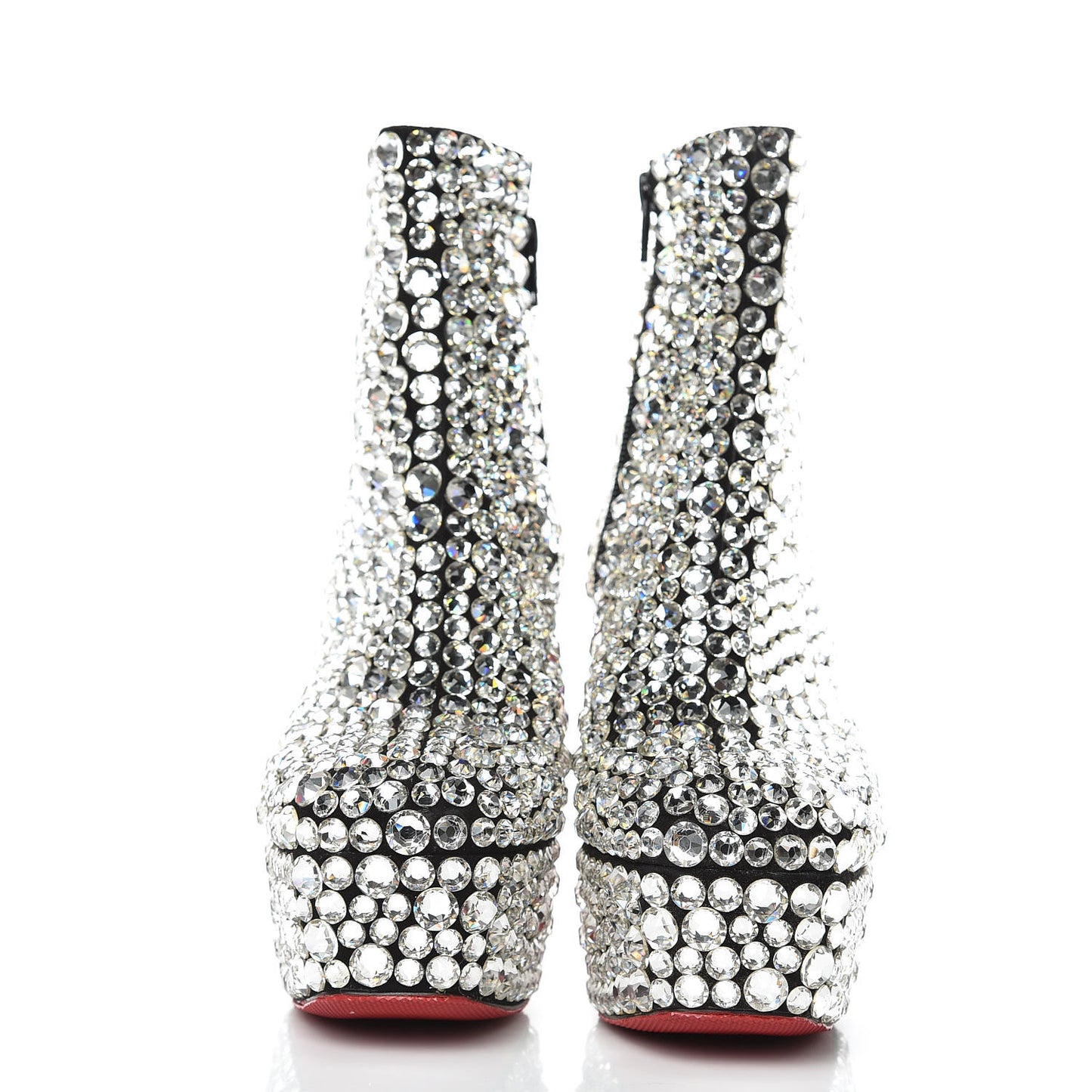 Veau Velours Strass Roxxxy 110 Ankle Boots 37 Crystal