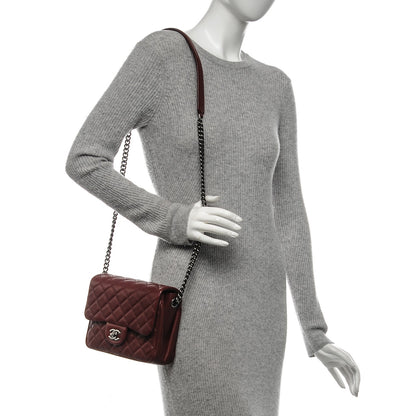 Chanel Caviar Quilted Small Rock In Rome Flap Burgundy 2 of 7