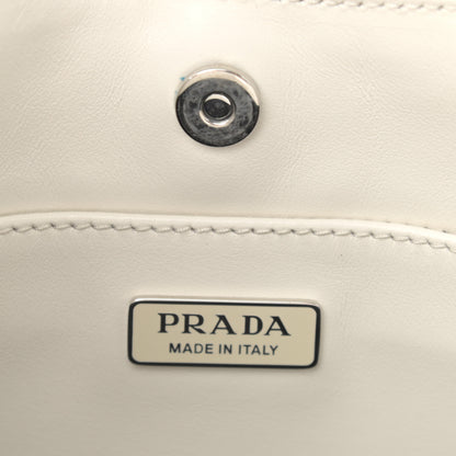 Prada Spazzolato Cleo Shoulder Bag White 6 of 10