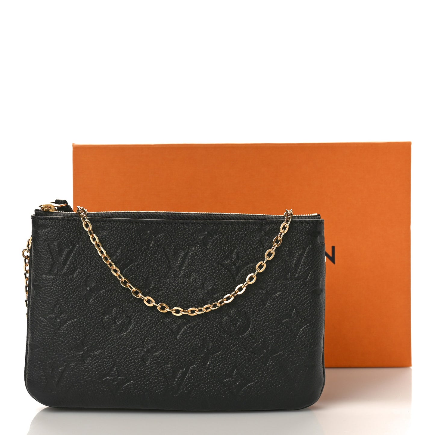 Empreinte Double Zip Pochette Black