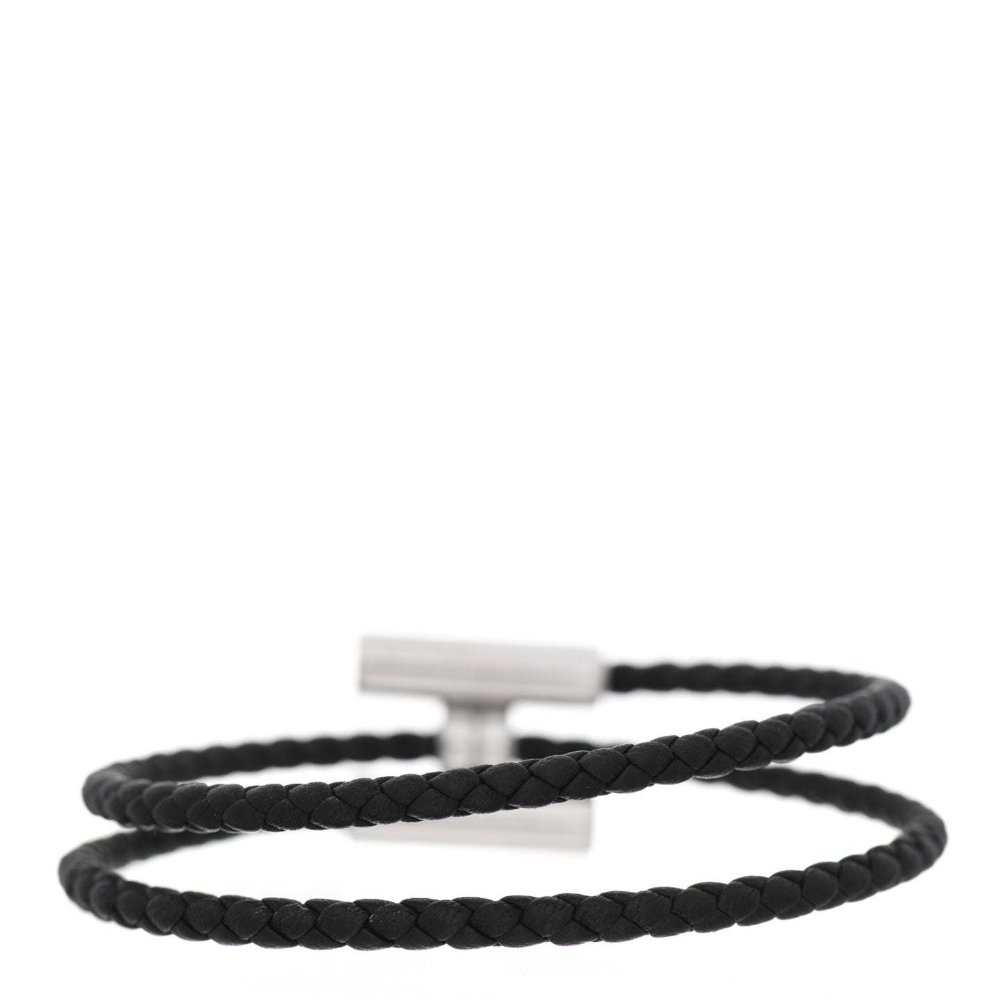 Swift Double Wrap Cord Tournis Tresse Bracelet Black