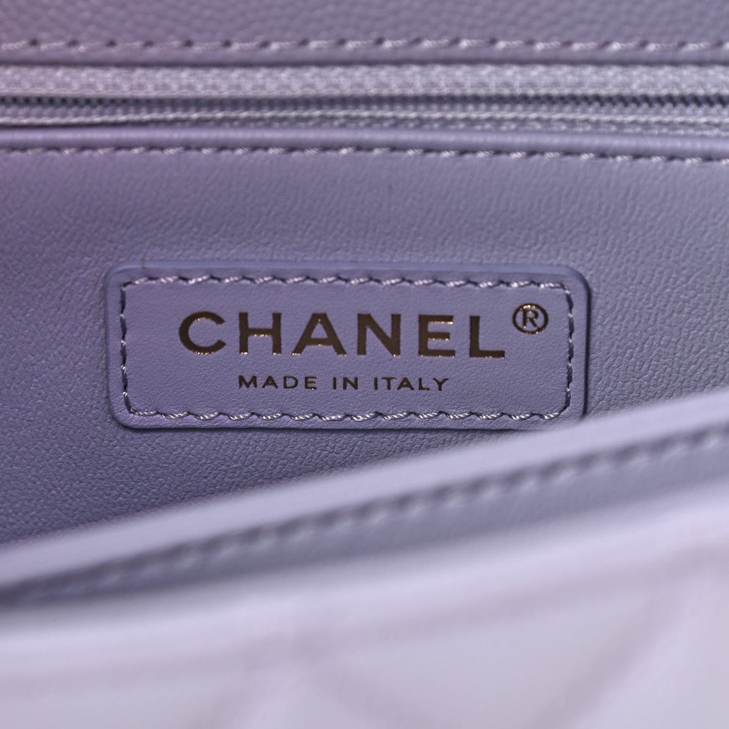 Caviar Quilted Mini Coco Handle Flap Light Purple