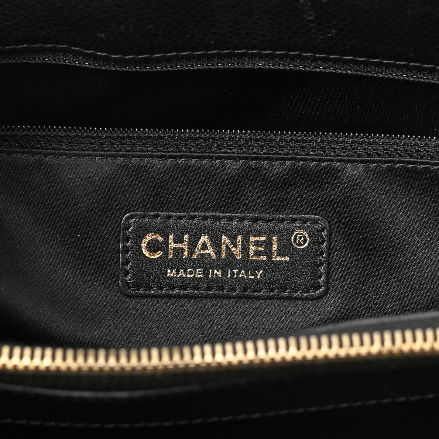 Caviar Quilted Grand Shopping Tote GST Black