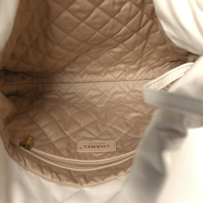 Chanel Shiny Calfskin Quilted Small Chanel 22 White 6 of 12