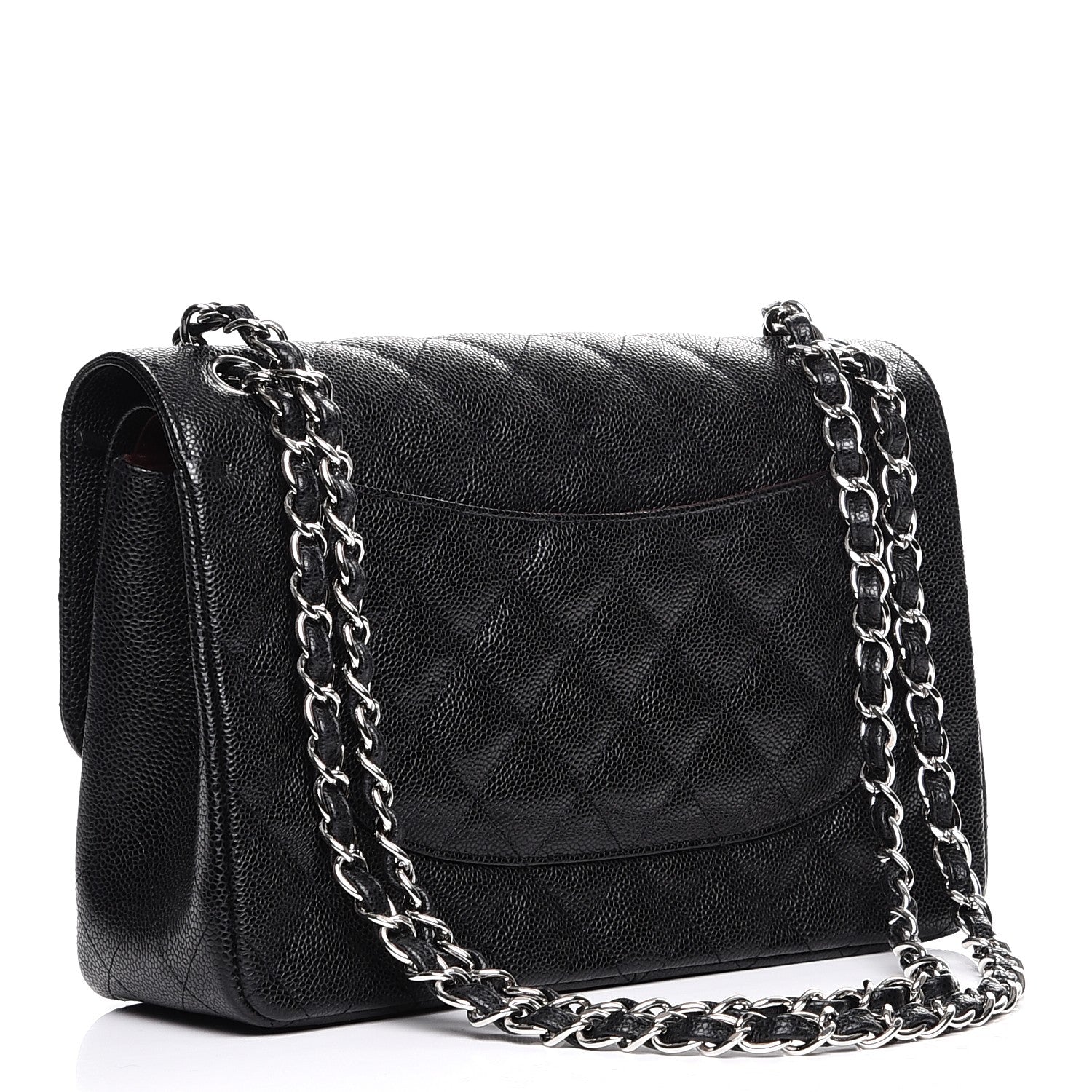 Chanel Caviar Quilted Jumbo Double Flap Black 4 of 9
