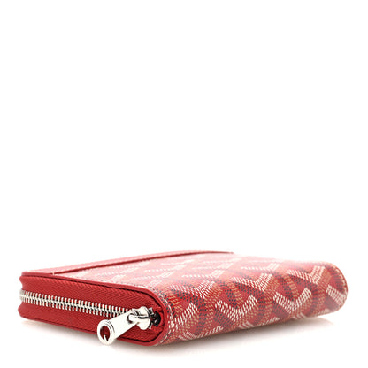 Goyard Goyardine Matignon PM Wallet Red 4 of 6