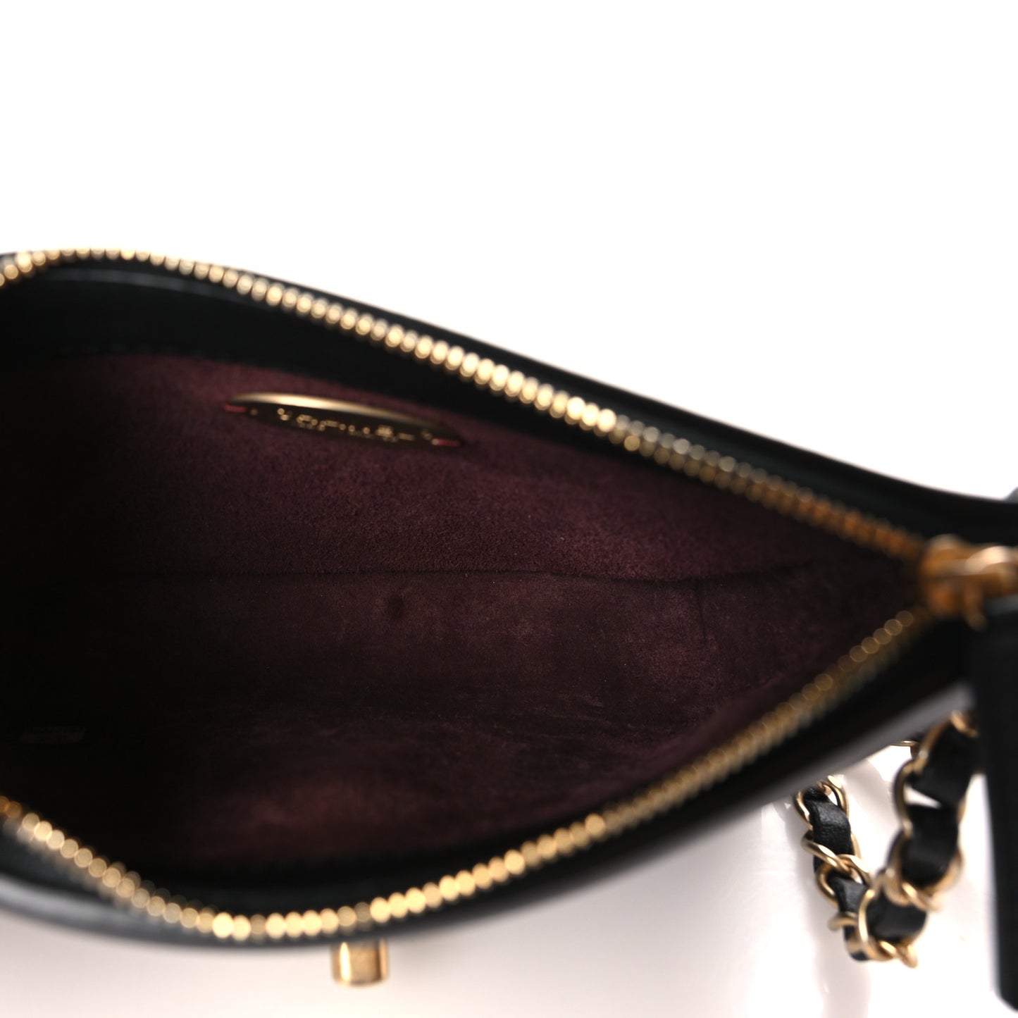 Calfskin Quilted Waist Bag With Coin Purse Black