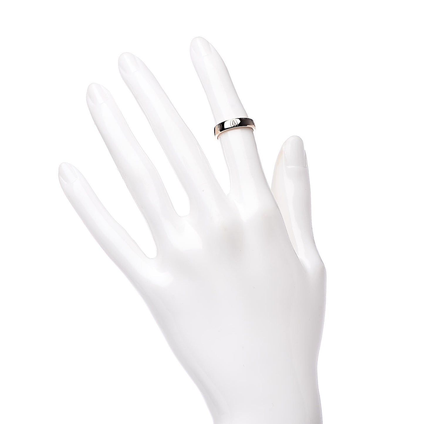 18K Pink Gold 4mm Happy Birthday Band Ring 47 4