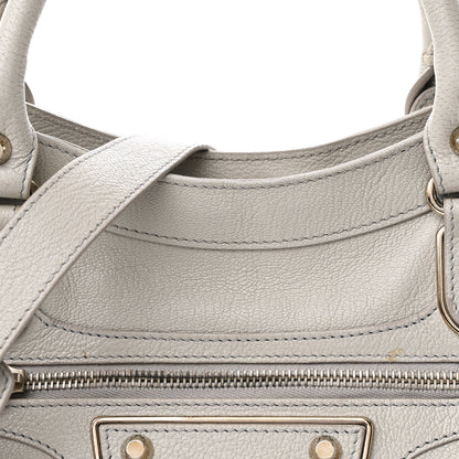 Balenciaga Chevre Silver Metallic Edge Hardware Velo Gris Perle 9 of 17
