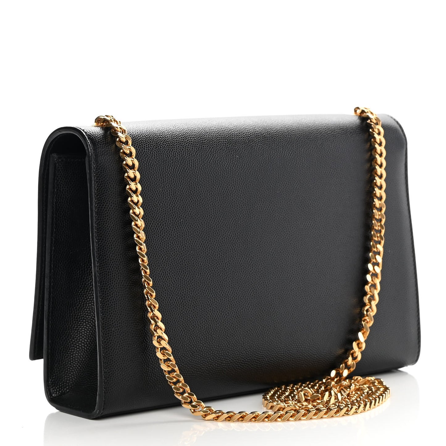Grain De Poudre Medium Classic Monogram Kate Satchel Black