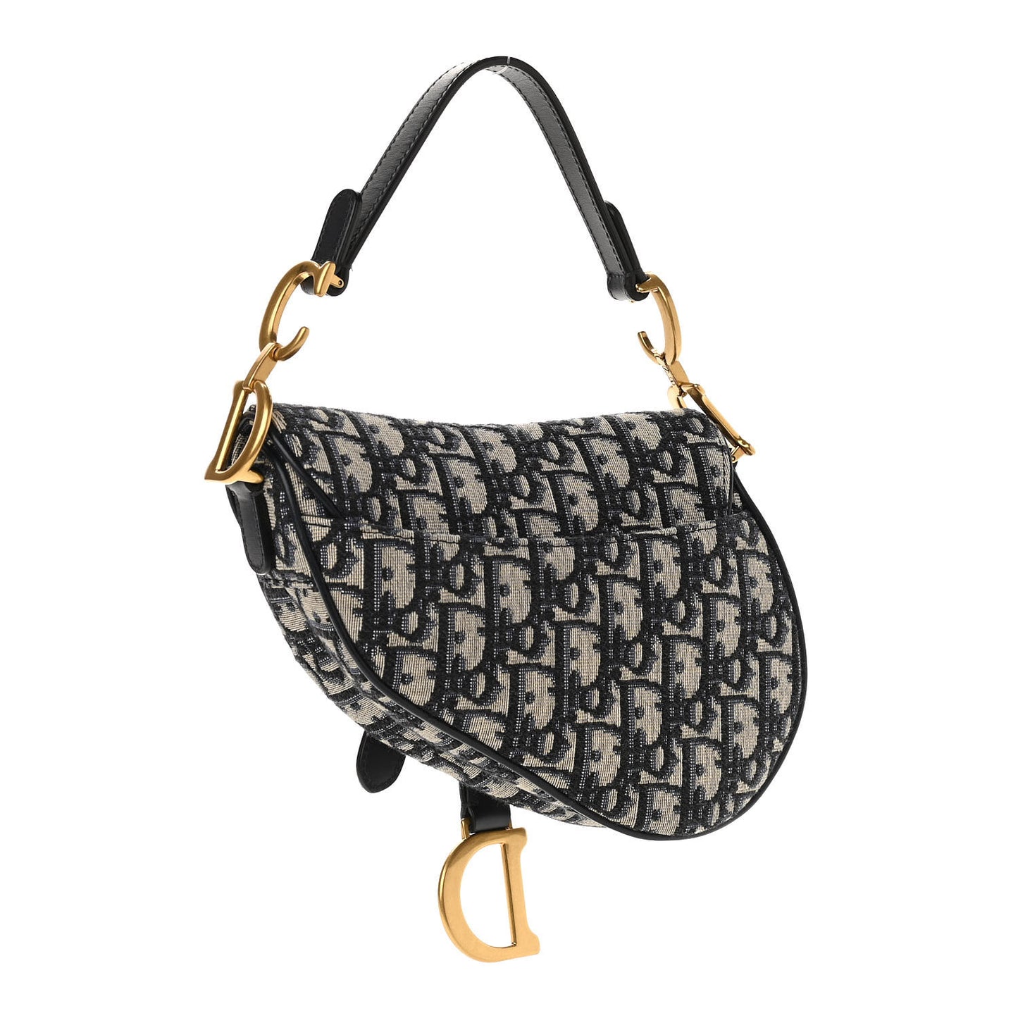 Oblique Mini Saddle Bag Blue