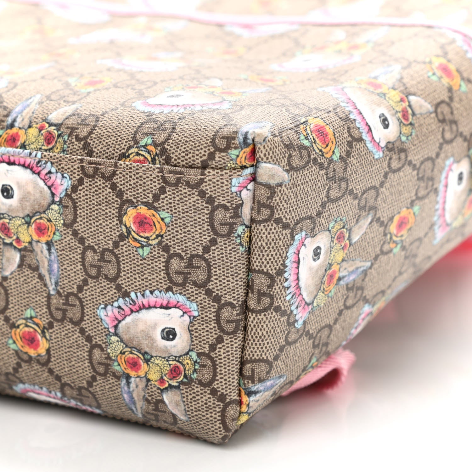 Gucci X YUKO HIGUCHI GG Supreme Monogram Childrens Backpack Pink 10 of 10